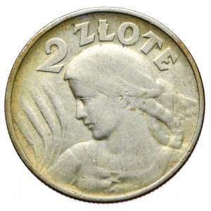 II Rzeczpospolita, 2 zloty 1924 Philadelphia, zadná strana