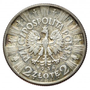 Zweite Polnische Republik, 2 Zloty 1934 Pilsudski