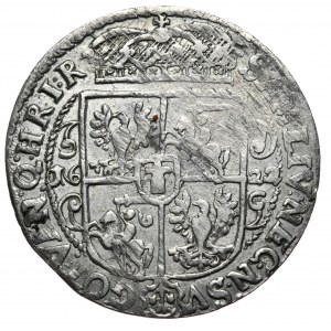 Zygmunt III Waza, Ort 1622, Bydgoszcz, z przebitką błędu PV.M na PR.M, bez szarfy