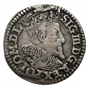 Zygmunt III Waza, Trojak 1593, Olkusz - znak pod Lewartem
