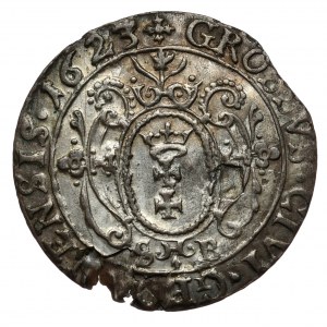 Zygmunt III Waza, Grosz Gdańsk 1623 SB - rzadki