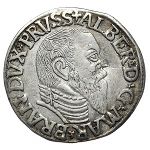 Prusy Książęce, Albrecht Hohenzollern, trojak 1544, Królewiec