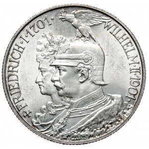 Niemcy, Prusy, 2 marki 1901 A, Berlin, 300 lat Królestwa Prus