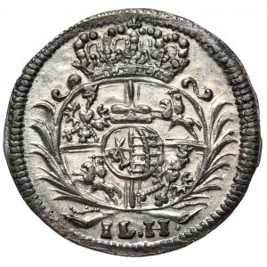 August II Mocny, 3 halerze 1704, Drezno, WYŚMIENITY STAN