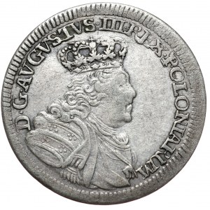 August III, szóstak 1755, Lipsk, mała głowa, 6 notowań na onebid z 158.