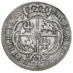 August III, szóstak 1755, Lipsk, mała głowa, 6 notowań na onebid z 158.