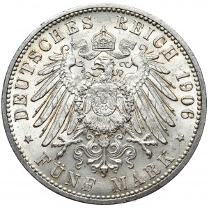 Niemcy, Badenia, 5 marek 1906, Złote gody pary książęcej