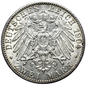 Niemcy, Bawaria, 2 marki 1904 D, Monachium