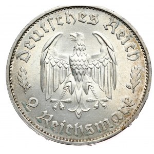 Niemcy, Republika Weimarska, 2 marki 1934 F, Schiller