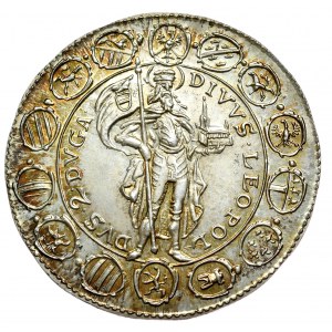 Austria, 2 dukaty 1642 kopia z 1963 roku, wykonana w srebrze