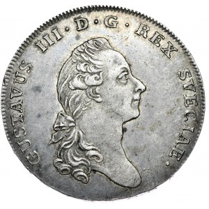 Szwecja, Gustaw III, talar (riksdaler) 1776, Sztokholm