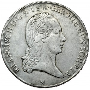 Austria, Franciszek II, talar koronacyjny 1793 M, Mediolan