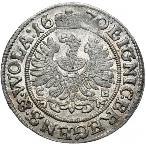 Śląsk, Chrystian Wołowski, 3 krajcary 1670 CB, Brzeg