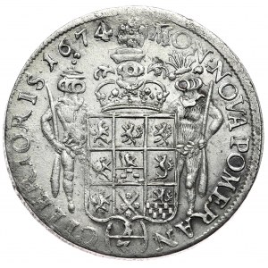 Pomorze pod panowaniem szwedzkim, Karol XI, 1/3 talara 1674 DS, Szczecin