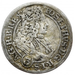 Śląsk, Józef I, 3 krajcary 1710 CB, Brzeg