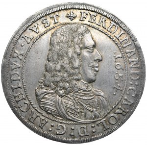 Austria, Arcyksiążę Ferdynand Karol, Talar 1654, Hall