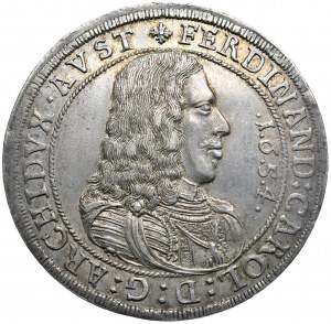 Austria, Arcyksiążę Ferdynand Karol, Talar 1654, Hall