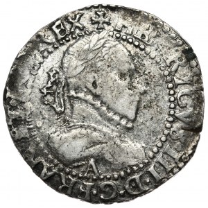 Henryk Walezy, 1/2 franka (demi frank) 1587 A, Paryż