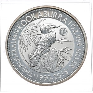 Australia, Kookaburra, 2015, 1 oz, uncja Ag 999, Privy Mark F15