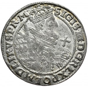 Zygmunt III Waza, ort 1622, Bydgoszcz, PR:M+, gwiazdki u podstawy korony na rewersie