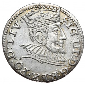 Zygmunt III Waza, Trojak 1594, Ryga, LIV, nieopisana interpukcja