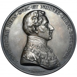 Szwecja, medal, Nagroda Akademii Sztuk Pięknych, 1927, srebro, w oryginalnym pudełku