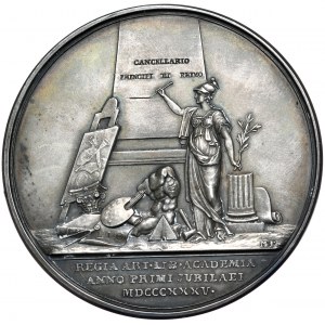 Szwecja, medal, Nagroda Akademii Sztuk Pięknych, 1927, srebro, w oryginalnym pudełku