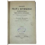 Franciszek Maciejowski, Princípy rímskeho obyčajového práva I. a II. diel