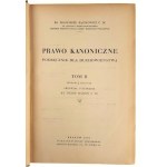 Pfr. Francis Bączkowicz C. M., Canon Law. Handbuch für den Klerus Band I und II (2. Aufl.)