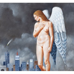 Rafał Olbiński (ur. 1943, Kielce), Manhattan Resurrection, 2017