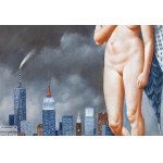 Rafal Olbinski (b. 1943, Kielce), Manhattan Resurrection, 2017