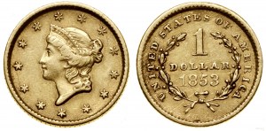 United States of America (USA), $1, 1853, Philadelphia
