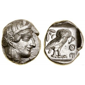 Grécko a posthelenistické obdobie, tetradrachma, asi 454-404 pred n. l., Atény