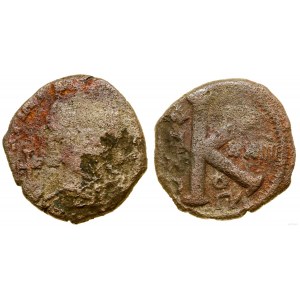 Byzantium, 1/2 follis, 550-551 (24th year of reign), Antioch