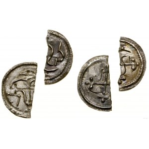 Denmark, set of 2 x half-brakteat, ca. 958-985, Hedeby (?).