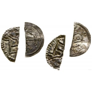 Denmark, set of 2 x half-brakteat, ca. 975-985, Hedeby