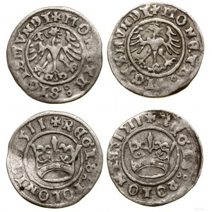 Polen, Satz: 2 x halber Pfennig, 1511, Krakau