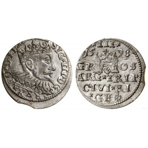 Polska, trojak, 1598, Ryga