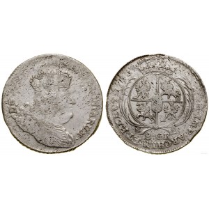Poľsko, 8 groszy (dva zloté) - efraimek, 1753 EC, Leipzig