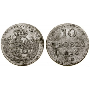 Poľsko, 10 groszy, 1813 IB, Varšava