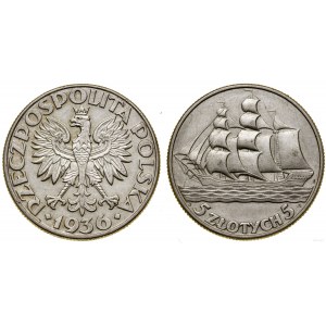 Polska, 5 złotych, 1936, Warszawa