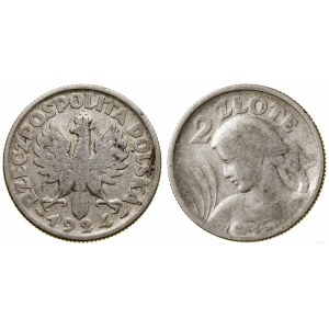 Polska, 2 złote, 1924, Paryż