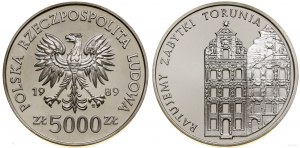 Poland, 5,000 zloty, 1989, Warsaw