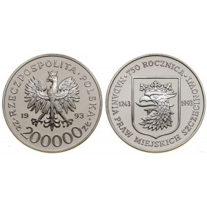 Polsko, 200 000 PLN, 1993, Varšava
