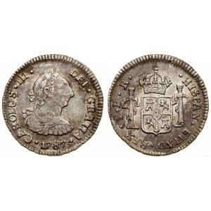 Bolívie, 1/2 reala, 1787, Potosí