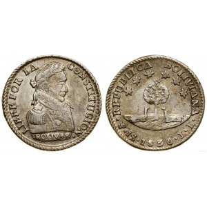 Bolívie, 1 sueldo, 1830, Potosí