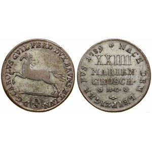 Deutschland, 2/3 Taler (24 Marianische Pfennige), 1789 MC, Braunschweig