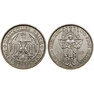 Nemecko, 3 marky, 1929 E, Muldenhütten