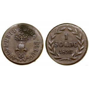 Itálie, 1 soldo, 1826, Lucca