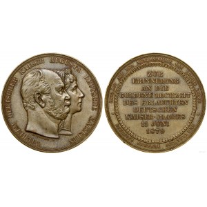 Niemcy, medal na pamiątkę złotych godów cesarza, 1879